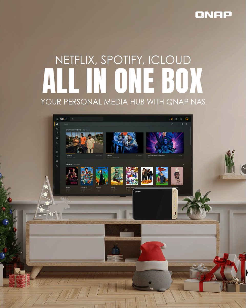 QNAP_nas's tweet image. Tech Tip Tuesday: Your Home, Your Holiday Hub 🎄

Movies, music, and memories on demand, no subscriptions required.

Tis the season to stream smarter. 😉

#TechTipTuesday #QNAPNAS #HomeForTheHolidays