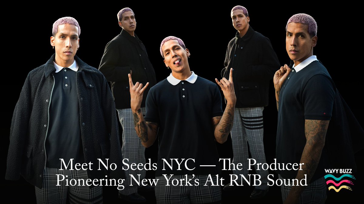 JosephTFanfan's tweet photo. For the inaugural “Wavy Feature,” I sat down with No Seeds NYC for a candid conversation about his upbringing in Queens, the influence of his mother’s gold-gilding artistry, and how he’s channeled his creativity into a production engine that’s shaping his signature alt-R&B/alt-pop sound—one that’s quietly redefining NYC culture.

From bucket hats to studio sessions, he blends indie rock and soulful R&B under a pop-driven aesthetic uniquely his own. Read the full story now here: https://t.co/kX6ZP3Pjhe 😮‍💨🔥🌊

———
Noseeds' outfit details:
Jacket: @noahny
Pants: @thombrowne
Brogues: @thombrowne
.
.
.
#highfashion #streetstyle #editorial #soho #musicproducers #streetfashion