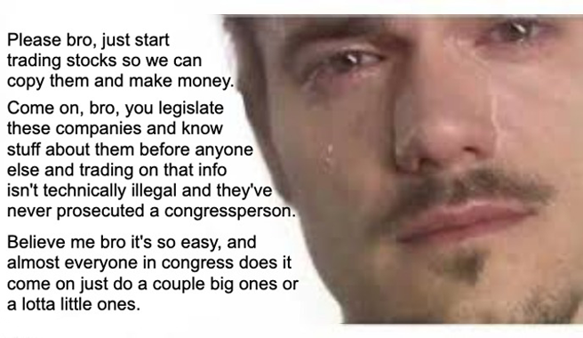 SubversiveETFs's tweet image. Hard to make money copying @AOC’s stock trades when she’s not making any.

#pleasebro #comeonAOC