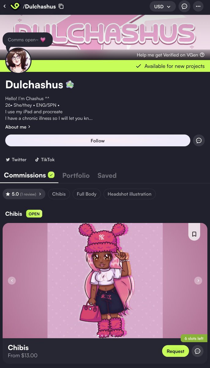 🍏Commissions open🍎 tweet media