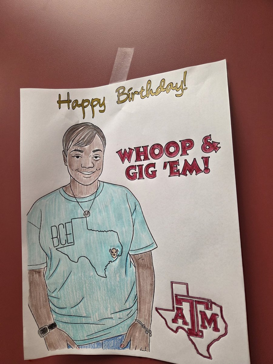 When your longhorn principal has a birthday during college week, you help celebrate in a special way! 😊 Happy Birthday, <a href="/CYoung_BCE/">Carrmilla Young, Ed.D.</a>! Your day wouldn't have been complete without a little maroon and some shenanigans. #SBISDT24 #birthdaygirl #WhoopandGigEm