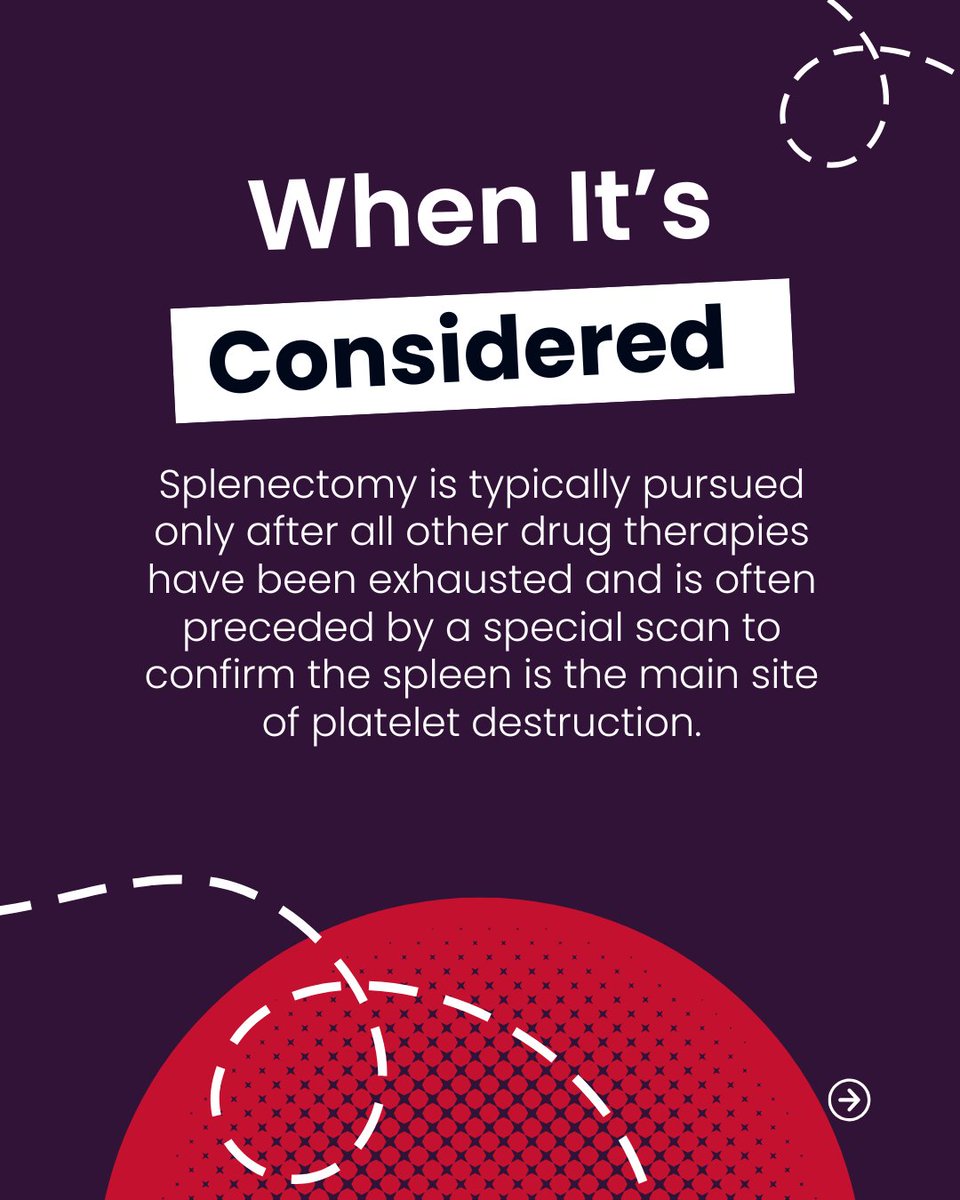 ITPSupportAssoc's tweet image. Splenectomy and ITP: Understanding the Procedure🩸

For some patients with chronic, severe ITP, a splenectomy (surgical removal of the spleen) remains a valid but thankfully, rarely used treatment option. But why remove the spleen?

In ITP, the immune system mistakenly destroys…