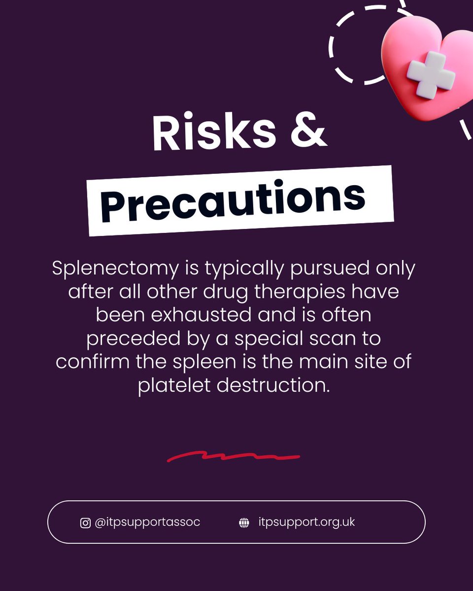 ITPSupportAssoc's tweet image. Splenectomy and ITP: Understanding the Procedure🩸

For some patients with chronic, severe ITP, a splenectomy (surgical removal of the spleen) remains a valid but thankfully, rarely used treatment option. But why remove the spleen?

In ITP, the immune system mistakenly destroys…