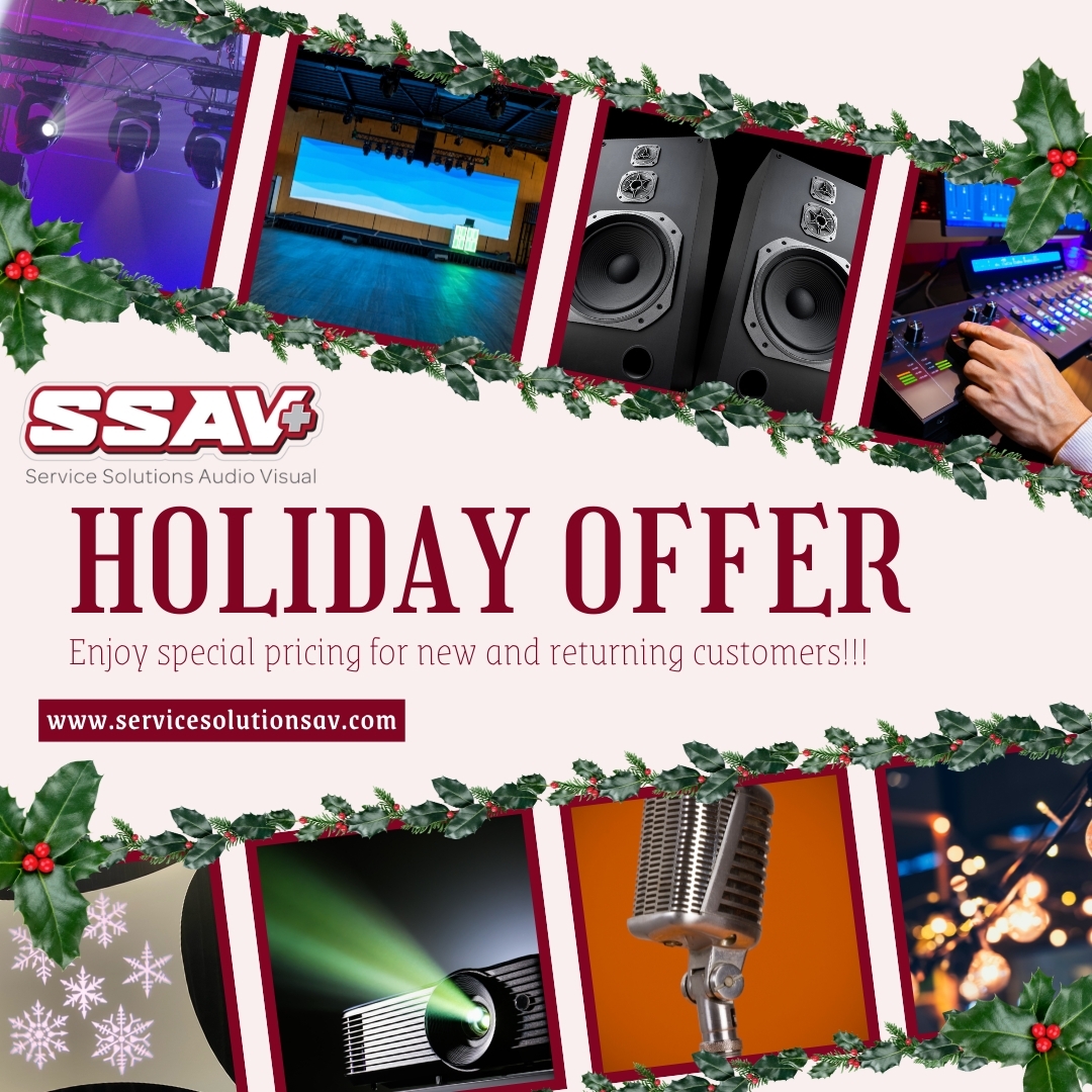 SSAudioVisual's tweet image. 🎄 Happy Holidays from the SSAV Audio Visual Family! 🎉
&apos;Tis the season for celebrations, and we&apos;re here to make your holiday parties absolutely unforgettable!
📞 Ready to elevate your holiday celebration?
Contact us TODAY – December dates are filling up fast!