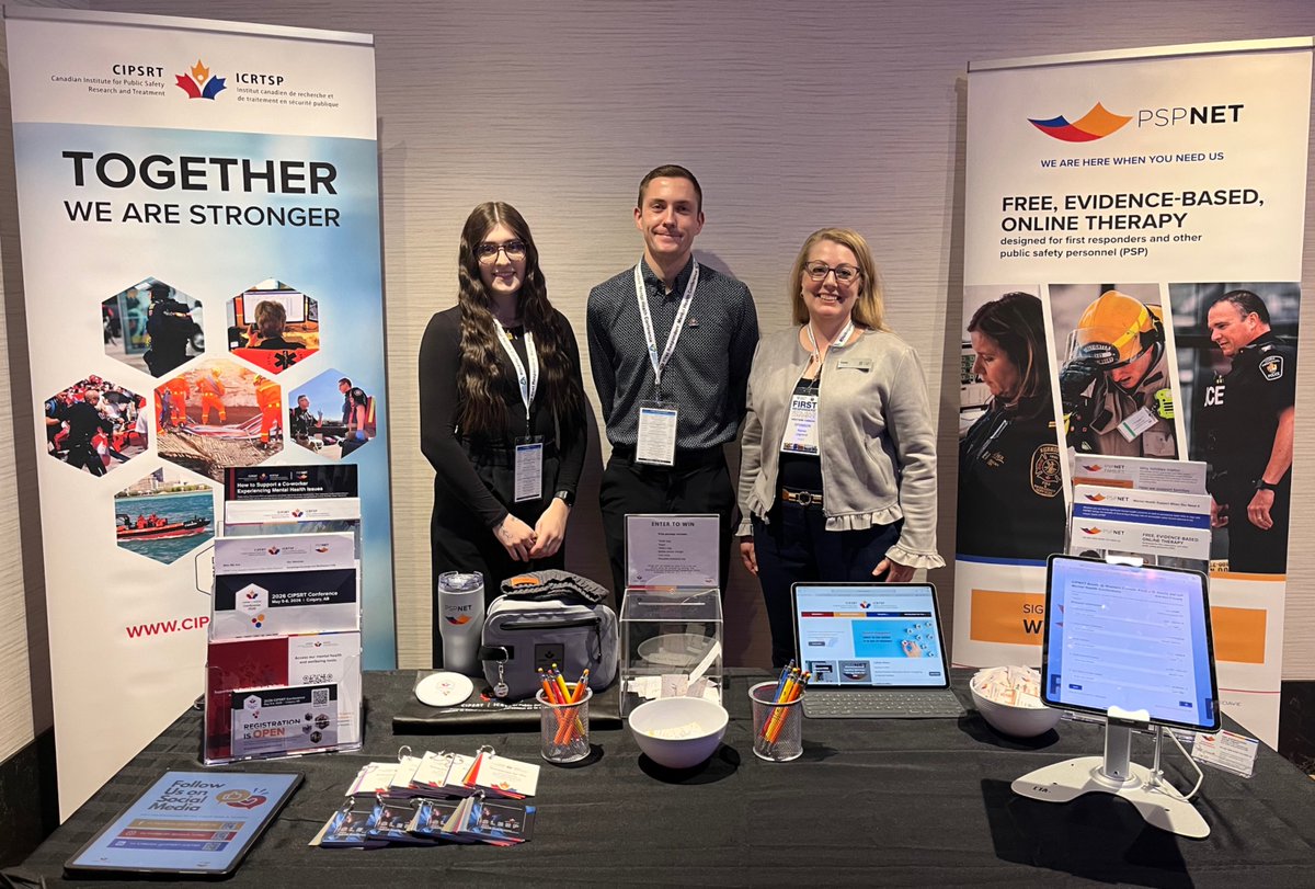 CIPSRT_ICRTSP's tweet image. Visitez notre kiosque au Hyatt Regency Calgary les 17 et 18 nov. à la Western Canada First Responders’ Mental Health Conference. Il y aura des ateliers sur la façon de combler l’écart entre la recherche universitaire et les premiers intervenants, ainsi qu’un examen détaillé du…