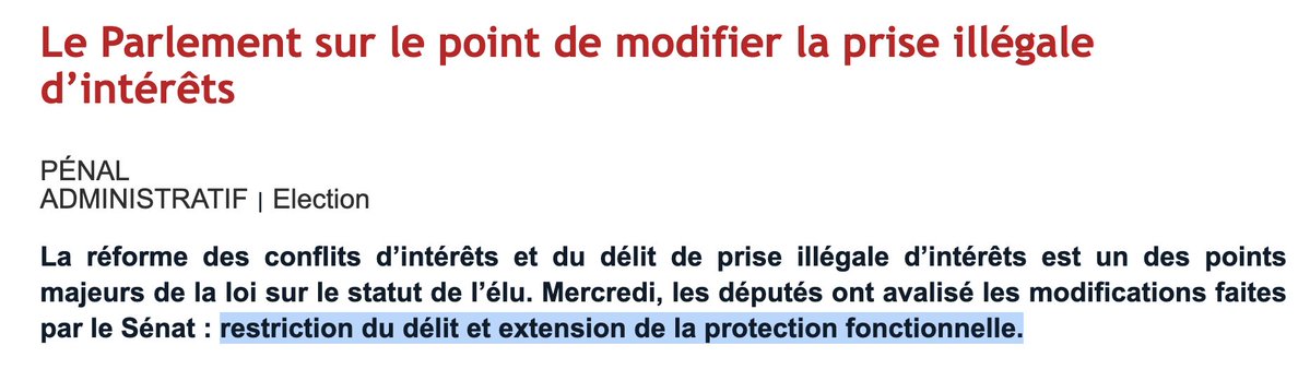 anatolium's tweet image. Allez-vous accepter ce scandale ?

Les élus organisent leur impunité, en transformant en loi la jurisprudence qui a permis de sauver Dupond Moretti.

Ce faisant, ils  se protègent eux et tous les hauts fonctionnaires et magistrats utilisant leurs fonctions afin de se servir.