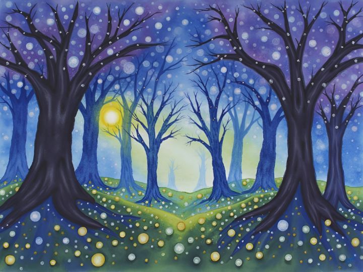 C_Autumn_Trapp's tweet image. Art of the Day! &quot;Twilight Grove&quot;. Buy at: ArtPal.com/c_autumn_trapp…