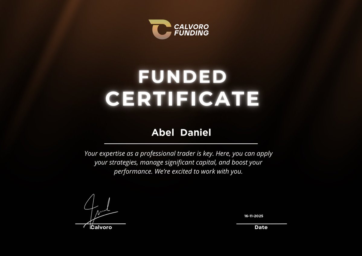 cableanalyst's tweet image. There is this prop firm that reached out to me Calvoro Funding, seen many people posting them on x. 

They gave me their $50K account to trade and also host a giveaway, I told them that I&apos;ll only host a giveaway once they pay me my payout because I cannot host a giveaway only for…