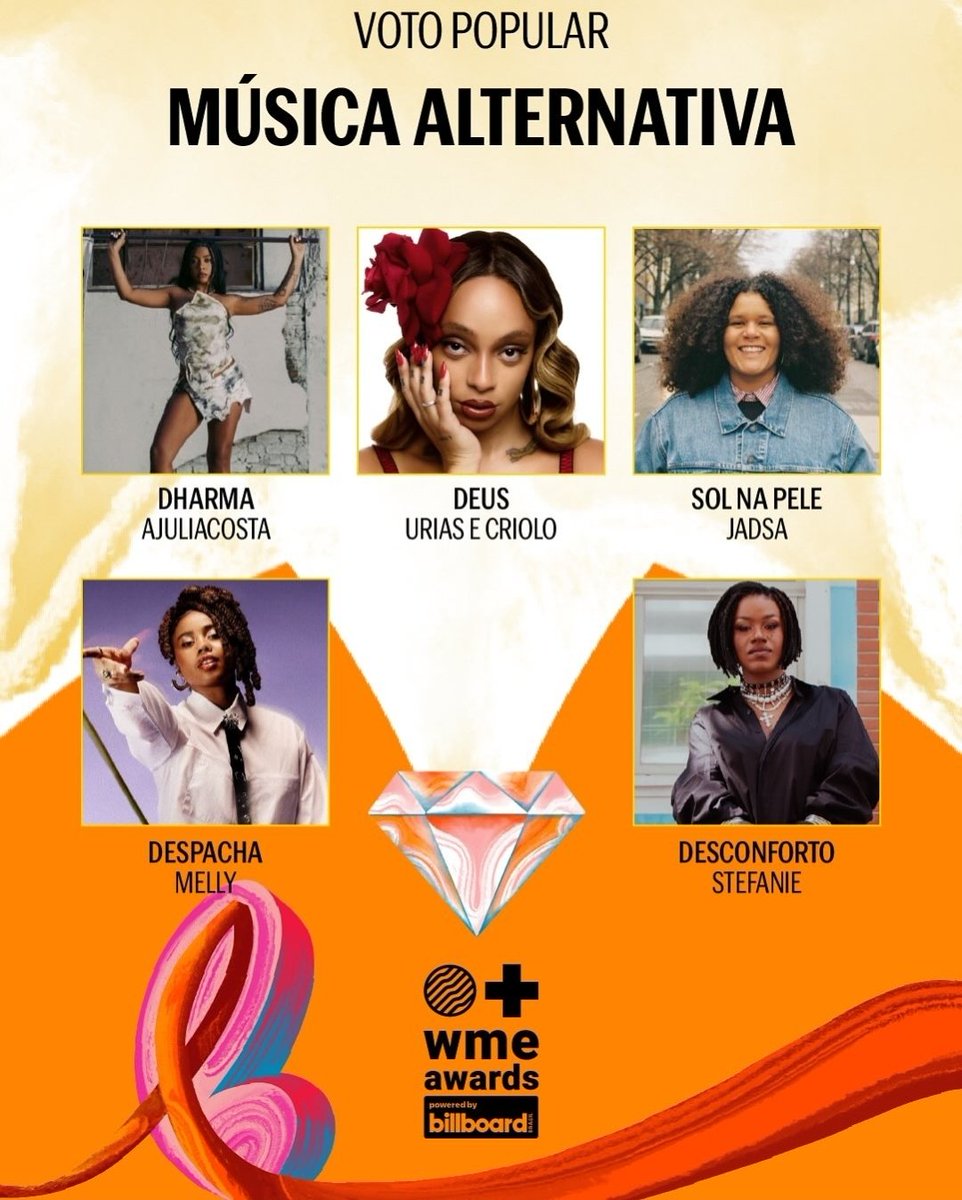MAIS UMA!

"DEUS" também acaba de ser indicada ao WME Awards da Billboard como melhor música alternativa.

Vote já na Urias aqui: premio.womensmusicevent.com.br/2025/categoria…