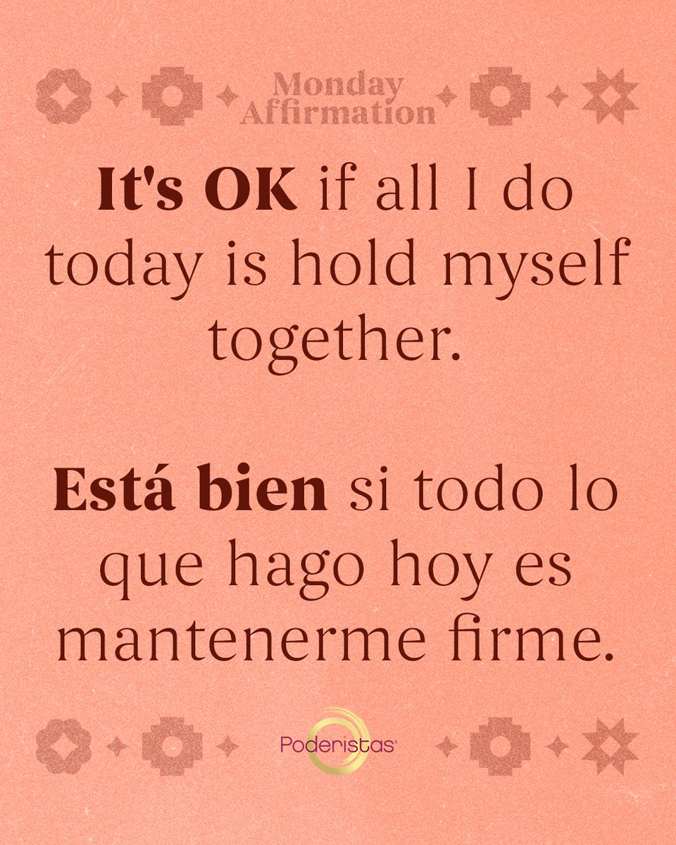 poderistas's tweet image. #Poderistas, not every day calls for big energy. ⚡️Sometimes the most powerful thing you can do is take care of your heart and move at the pace your day allows. You’re doing your best, and that is enough. 💕