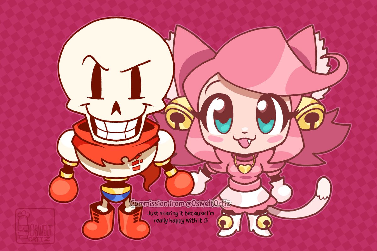 multi_milliepop's tweet image. I LOVE BUYING ART (it’s much funner than paying car insurance…) commissioned from @/OsweltOrtiz 

#madpapyrus #madmewmew #Papyrus