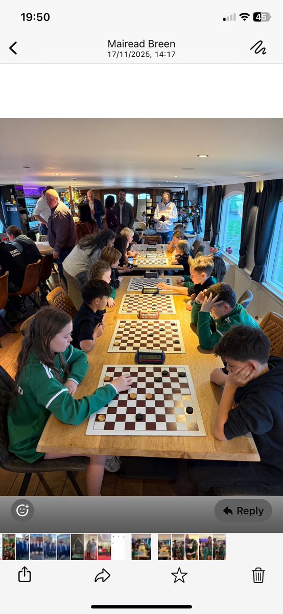Pres_Carlow's tweet image. 🇮🇪Congratulations to First Year student Sara who played #draughts on the Ireland U12 team last weekend in Friesland, Netherlands. The 🇮🇪 team came second! 🥈Well done also to team coach Páidí. Congratulations to the entire team! 🎉  @bennekerryns @Pres_Carlow @CeistTrust #Frysk
