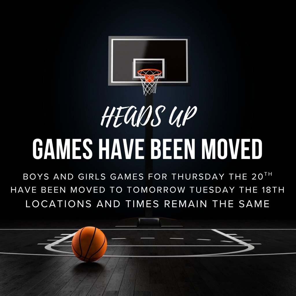 Decatur_MMS's tweet image. 🚨 🏀 ALERT 🏀 🚨 
Basketball games this week have been rescheduled for tomorrow Tuesday, 11/18.