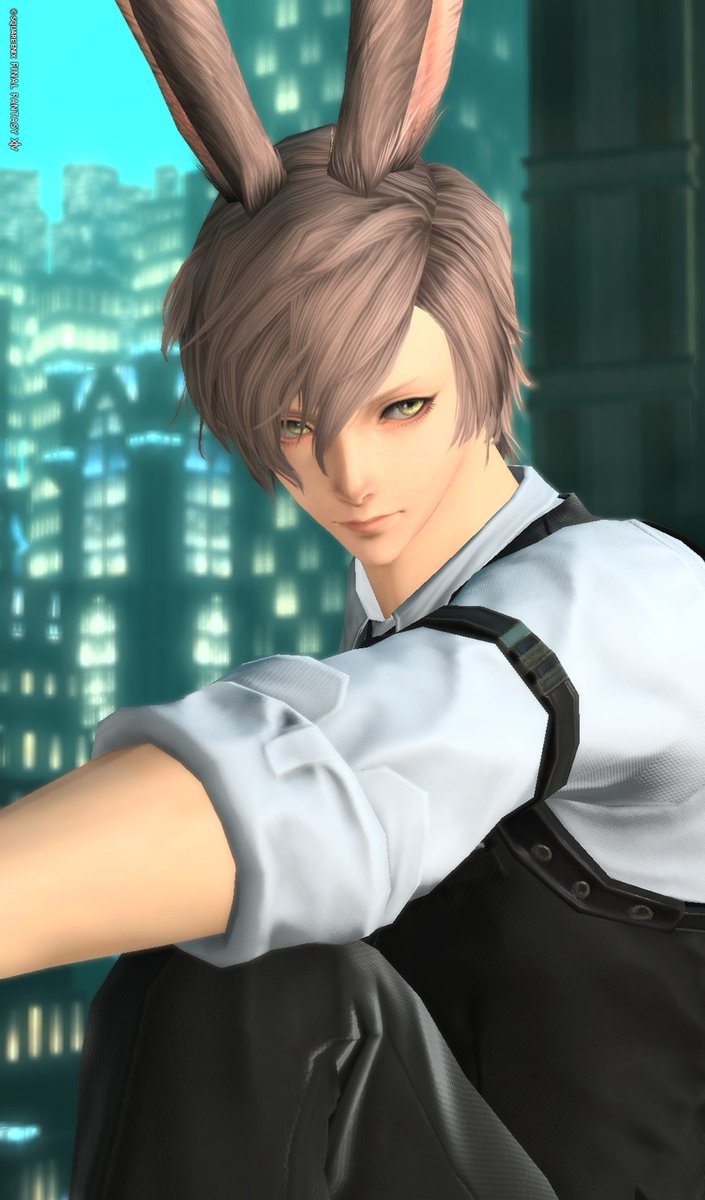 おはようございます！
めっちゃ眠い😴
なんとか頑張ります！
#FF14 #ヴィエラ #うさお