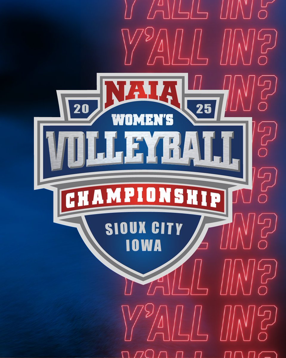 NAIA's tweet image. GAME. SET. Y&apos;ALL IN?

48 teams are in. Only one will remain. Who&apos;s winning the Women&apos;s Volleyball Red Banner this year? 

naia.org/sports/wvball/…

#PlayNAIA #BattleForTheRedBanner #therightwaytoplay