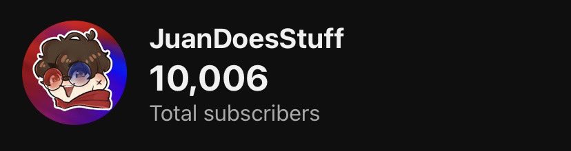 2 WEEKS AGO I HIT 5,000 SUBSCRIBERS…

IT DOUBLED NOW AND WE REACHED 10,000!

Crazy… I’m glad to have people giving me a chance to entertain them :) ❤️