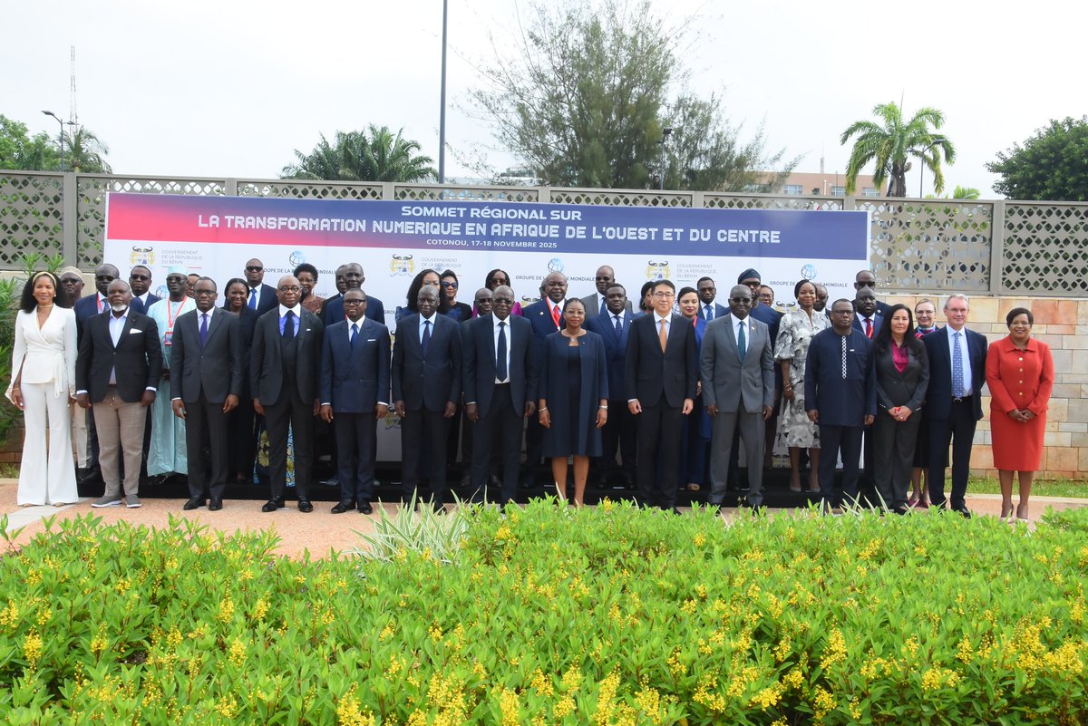 Au Sommet sur la Transformation numérique à #Cotonou, j’ai souligné cette opportunité historique de créer plus d’inclusion, de croissance et d’emplois. Ensemble – États, secteur privé, jeunes innovateurs – faisons du numérique un moteur de progrès pour toute la région d’ici 2030.
