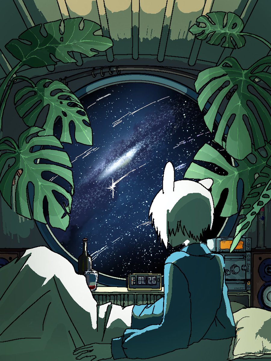 VADE_1111's tweet photo. 宇宙貨物船🪐🌠🍀
#イラスト #illustration #絵柄が好みって人にフォローされたい https://t.co/oDOOQWsyum