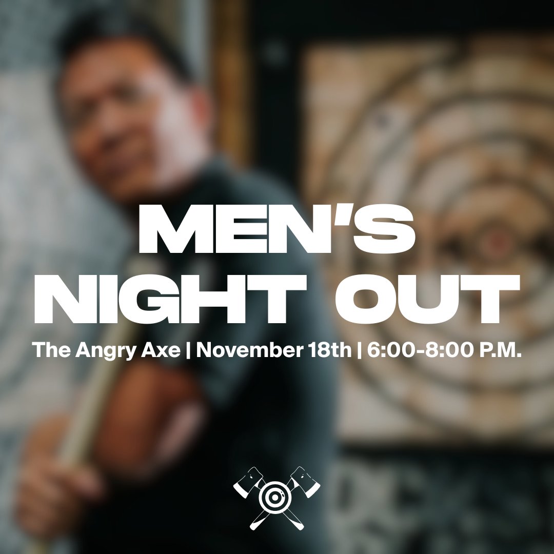 FBCMartin's tweet image. Men and boys of all ages, join us for Men’s Night Out at The Angry Axe tomorrow from 6:00-8:00 p.m. It’s going to be a great night of axe-throwing, food, and fun with the guys of FBC Martin. Sign up on our website's events page. See you tomorrow!