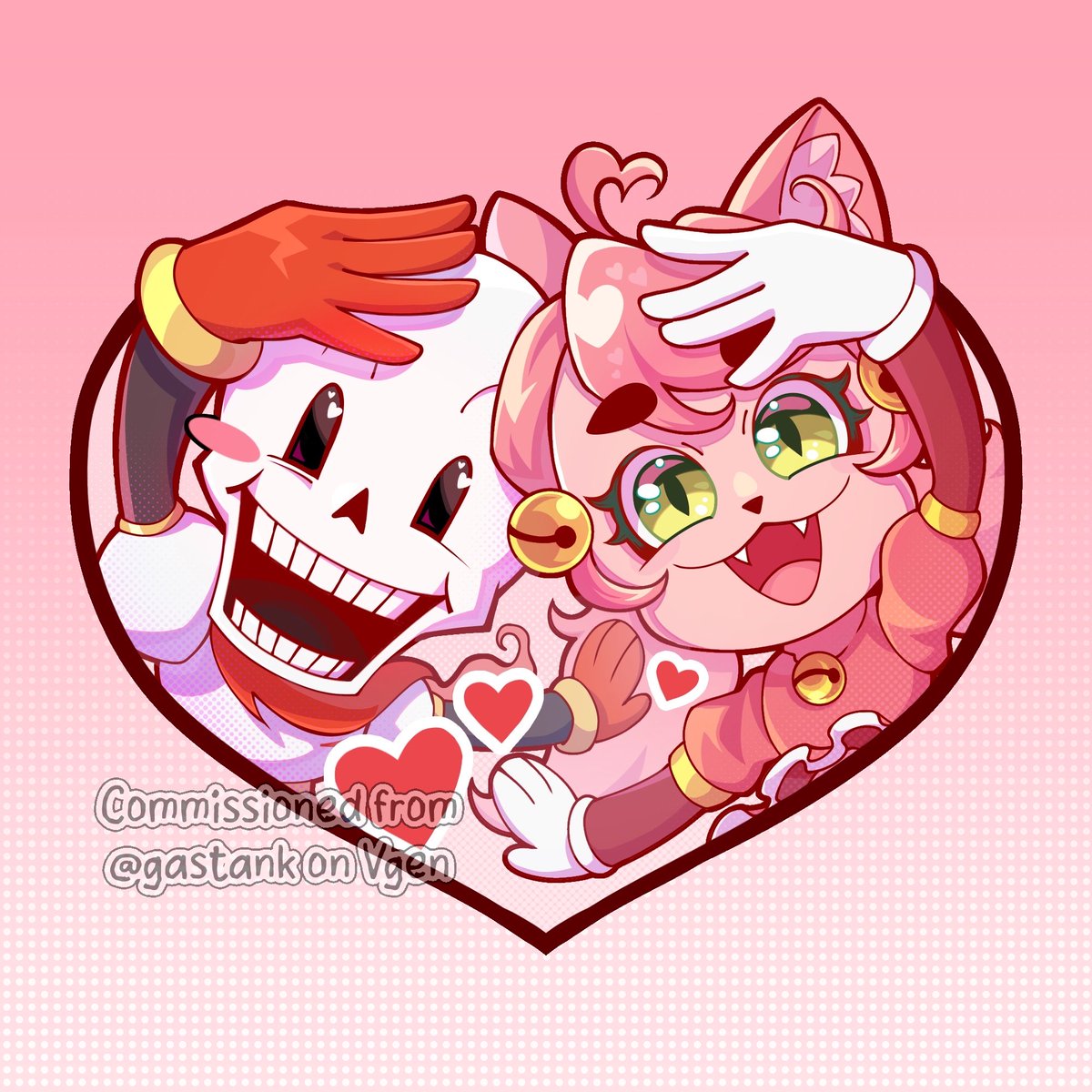 multi_milliepop's tweet image. I didn’t realize I also never shared this one 😵‍💫 another artwork I commissioned a while back! From @/gastank on Vgen !!! 

#madpapyrus #madmewmew #papyrus