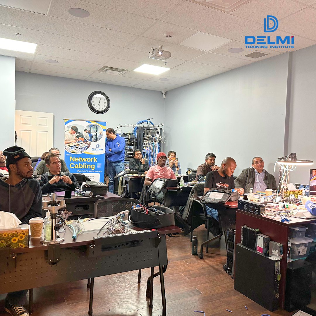 DelmiTraining's tweet image. NEW BATCH – NETWORK CABLING CLASS (DAY 1)
Excited to begin a new journey with our students as we dive into hands-on learning and practical skills. 🔌📡
#DelmiTraining #NetworkCabling #Day1 #TechnicalSkills