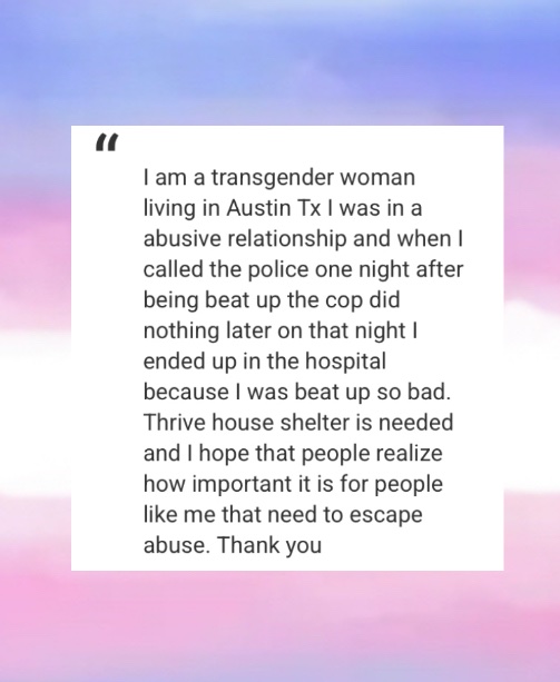 Trans Story 
#transgenderawarnessweek