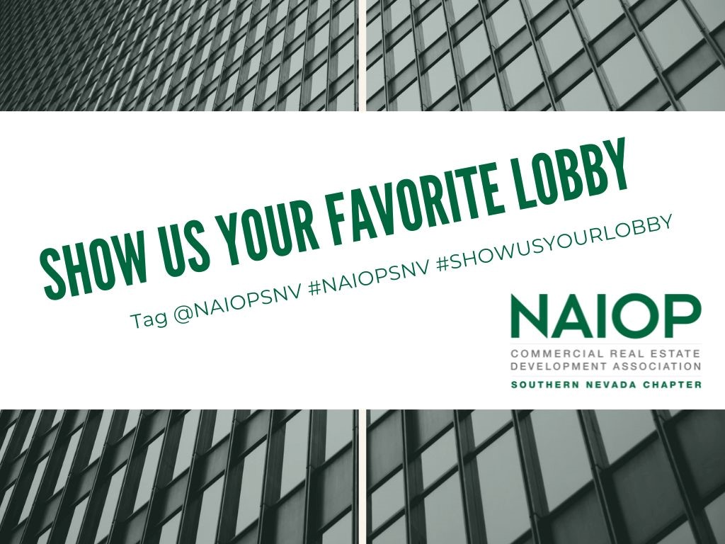 Hey, #LasVegas, we want to see the lobby of your building. Snap a cool picture of your lobby and tell us why it’s special. Be sure to use the hashtag #ShowUsYourLobby with your photo. #CRE #SNVCRE #NAIOP #NAIOPSNV