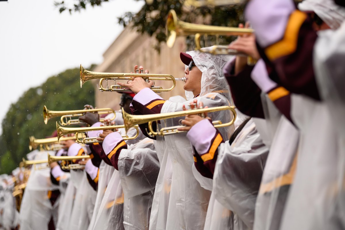 USC's tweet image. Rain or shine, Trojans show up for each other and their university. While Trojans cross the globe, this is always home.
