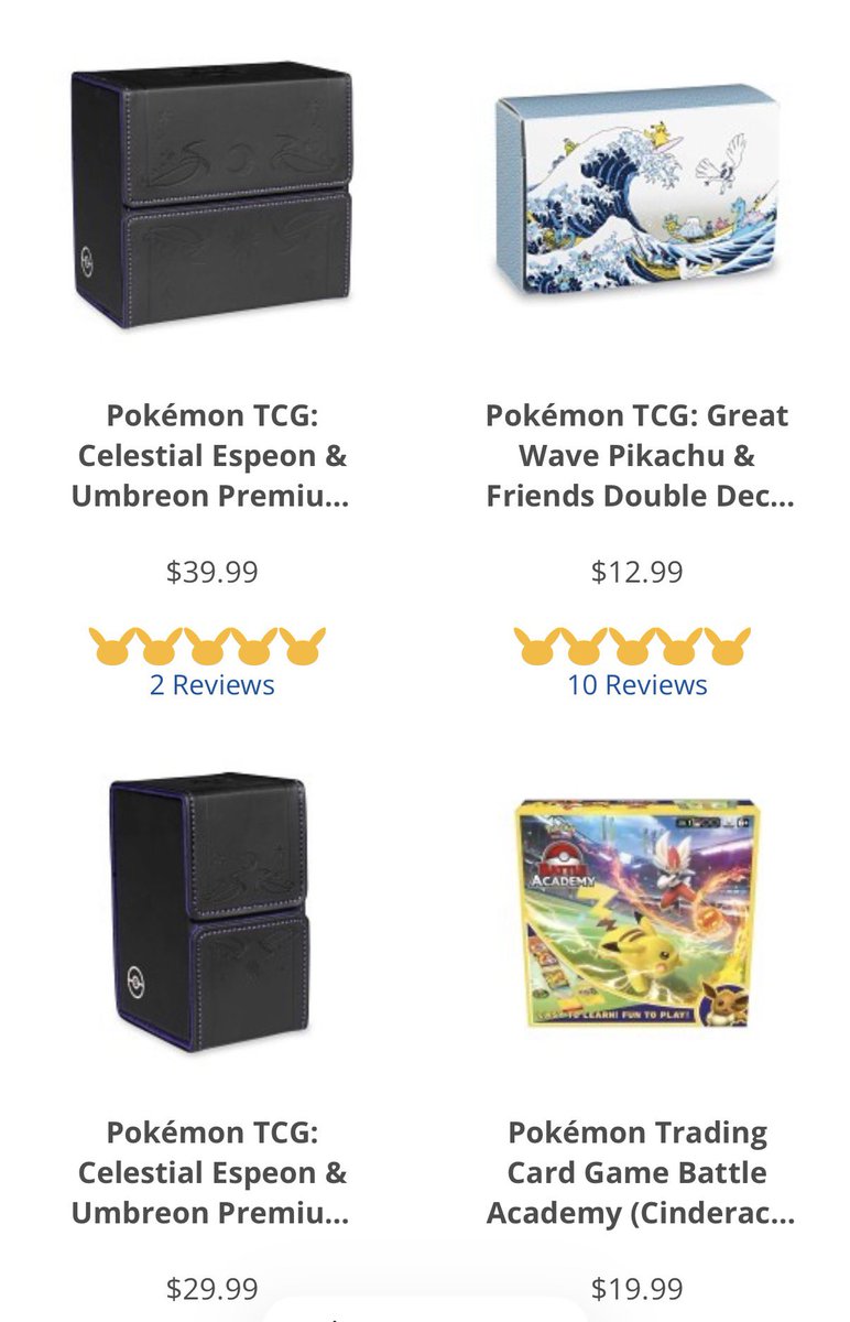 海外ポケセンで… ブラッキー&エーフィデッキケース再販してます