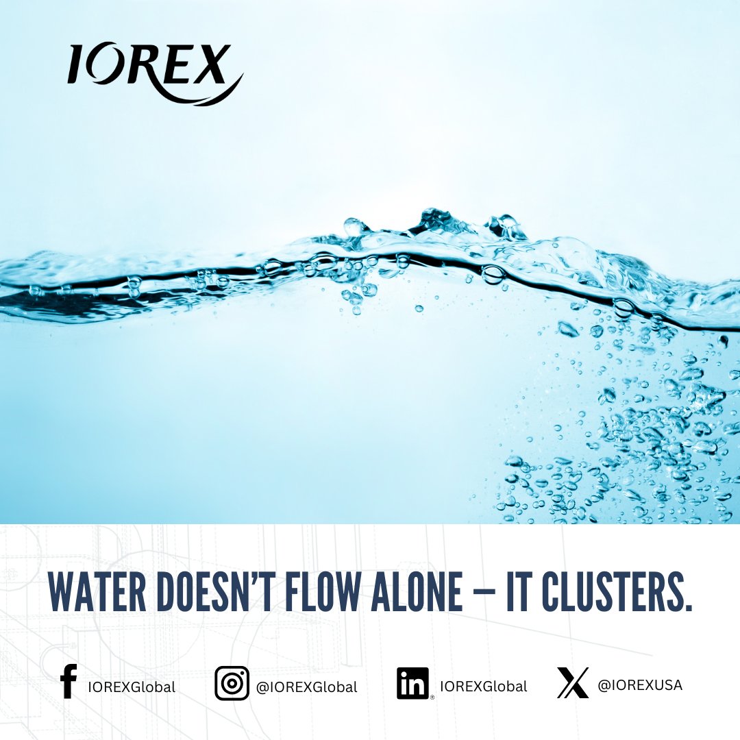 IOREXGlobal's tweet image. Water molecules form hydrogen-bonded clusters that influence everything from taste to conductivity. Smaller clusters can enhance absorption, efficiency, and even how minerals behave.
#WaterScience #HydrogenBonding #SmartEngineering
