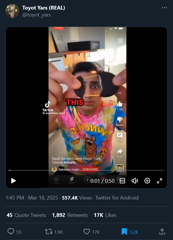 my only banger and it was a video stolen off <a href="/BleBombs/">Ade</a>