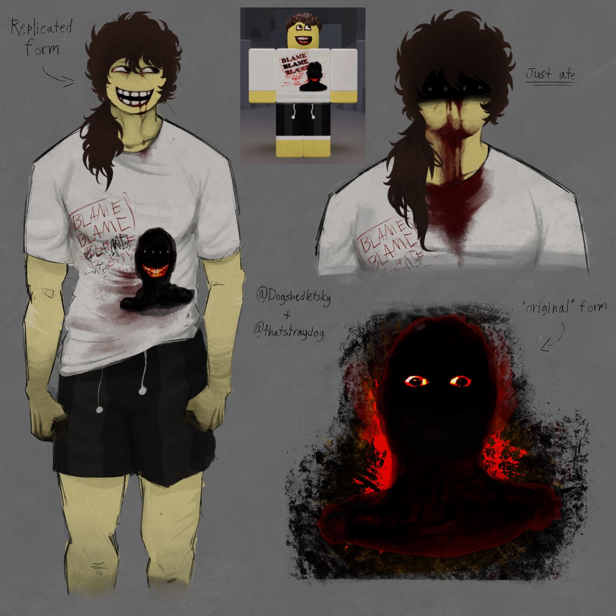 DogShedletsky's tweet image. “Mimic entity #Shedletsky” #robloxart