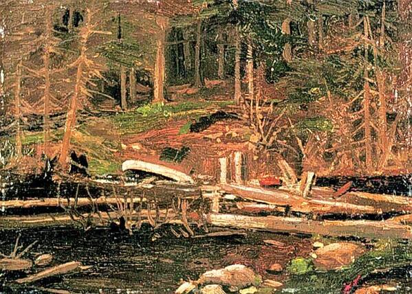 TTLastSpring's tweet image. 1912 Old Lumber Dam #tt1912 @NatGalleryCan