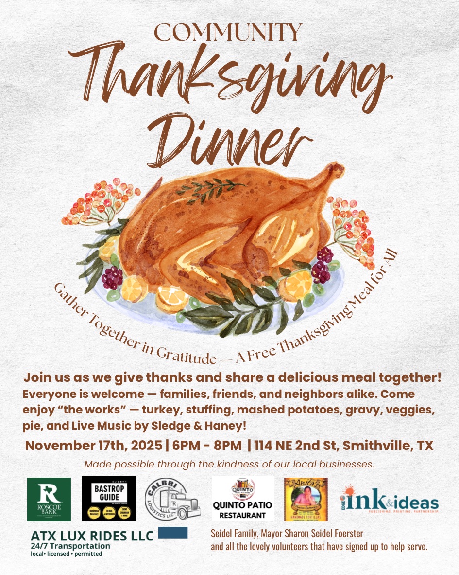 Join us tonight at Quinto Patio from 6-8pm for a FREE community Thanksgiving dinner! They will have turkey, stuffing, mashed potatoes, gravy, veggies and pie. Yum yum!