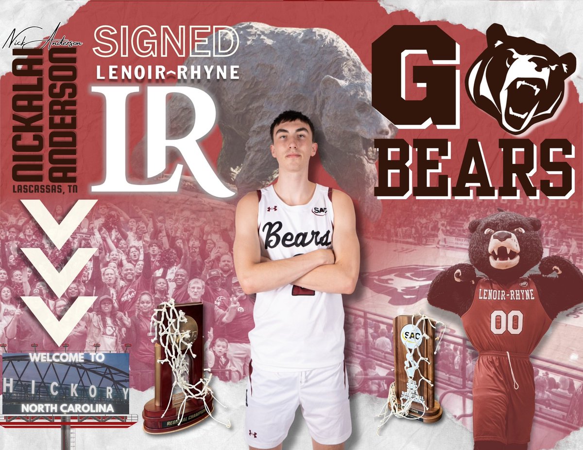We are excited to announce our first signing of our 2026 class, 6’8 W Nickalai Anderson! Nick will join LR from Providence Christian Academy. Last season, Anderson averaged 15 PTS 3 AST &amp; 6 REB while shooting 42% from 3. 

Welcome to Hickory Nickalai!

#GoBears #TrustAndToughness