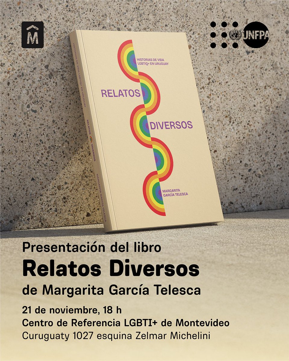 Los invitamos a la presentación del libro RELATOS DIVERSOS. 
Conversaremos con <a href="/azcordo/">Azul Cordo 💚</a> ✨

Es un libro que presenta escritos basados en historias de descubrimiento, resiliencia de personas que quieren ser, en localidades del interior del Uruguay.
1/3