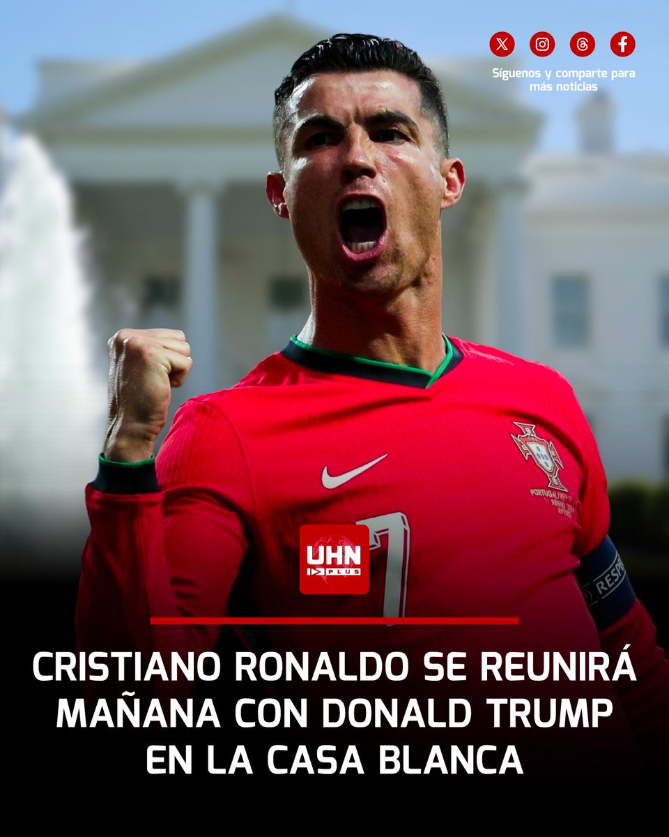🇺🇸🇵🇹‼️ | ÚLTIMA HORA — Cristiano Ronaldo viajará mañana a la Casa Blanca para reunirse con el presidente Donald Trump, en un encuentro de altísimo impacto mediático y político que ya genera expectación mundial.