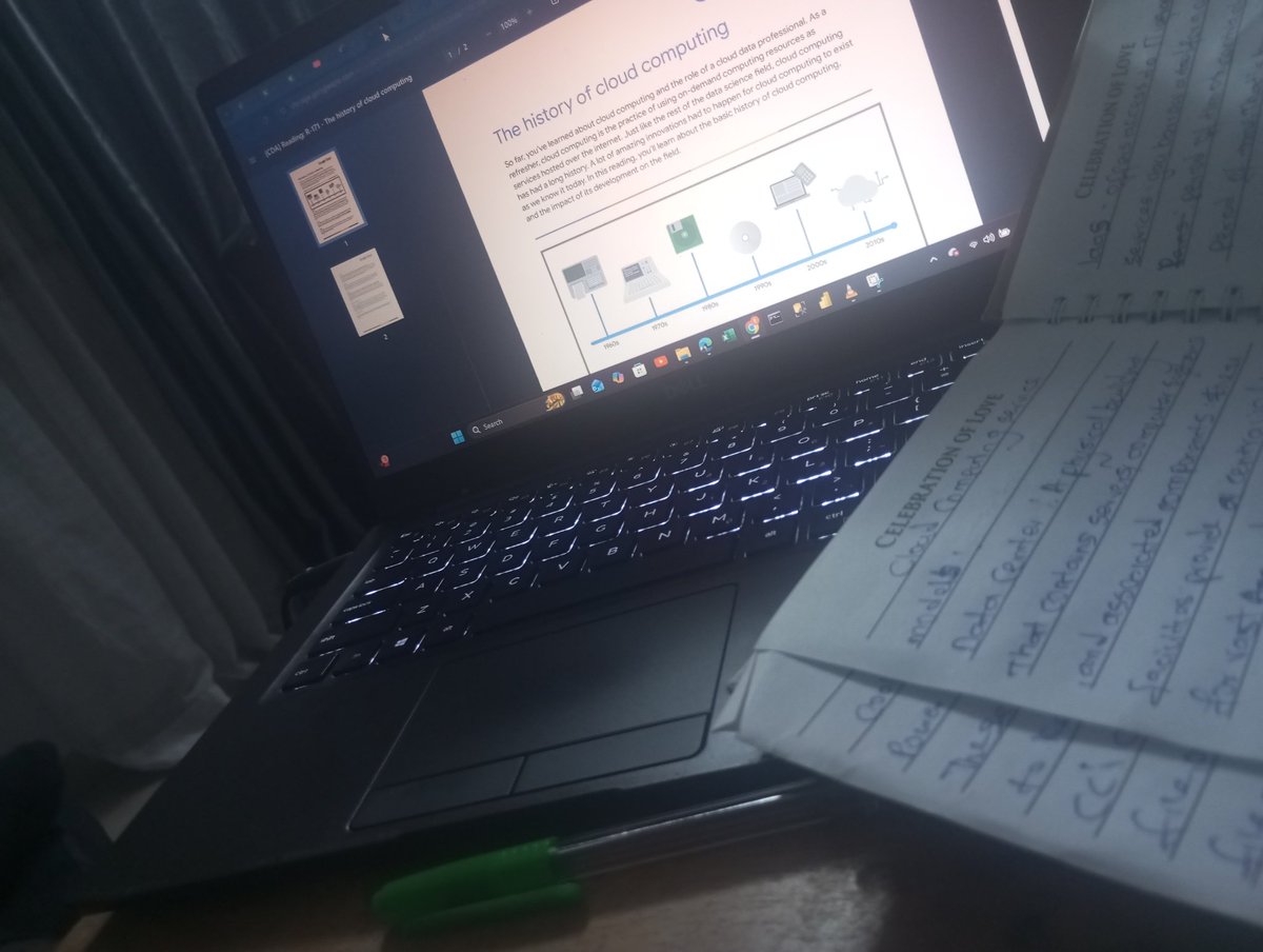 _ebvbe's tweet image. Studying Google Cloud(GCP) as a Data analyst 🤠✌️

Walk with me in this Journey. learnt about the following today:
Cloud Computing: Hardware, Network and Virtualization 
Cloud computer service models:
IaaS
PaaS
SaaS

#Google #GooglebCloud  #GoogleCloudPlatform #DataAnalytics