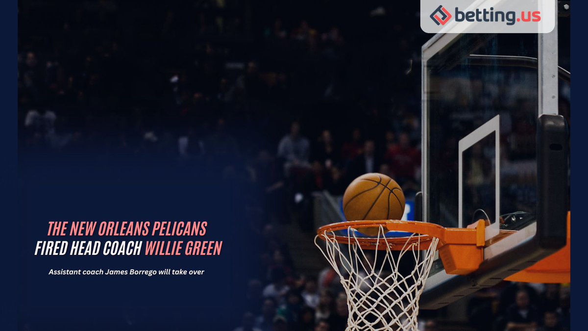 🚨 Willie Green is OUT.

The Pelicans fire their head coach after a 2-10 start.
James Borrego steps in as interim.

Green exits with a 150-190 record and two playoff runs.
Was this the right call? 🧐

#Pelicans #NBA #WillieGreen #CoachingChange #NBANews #bettingus #jamesborrego