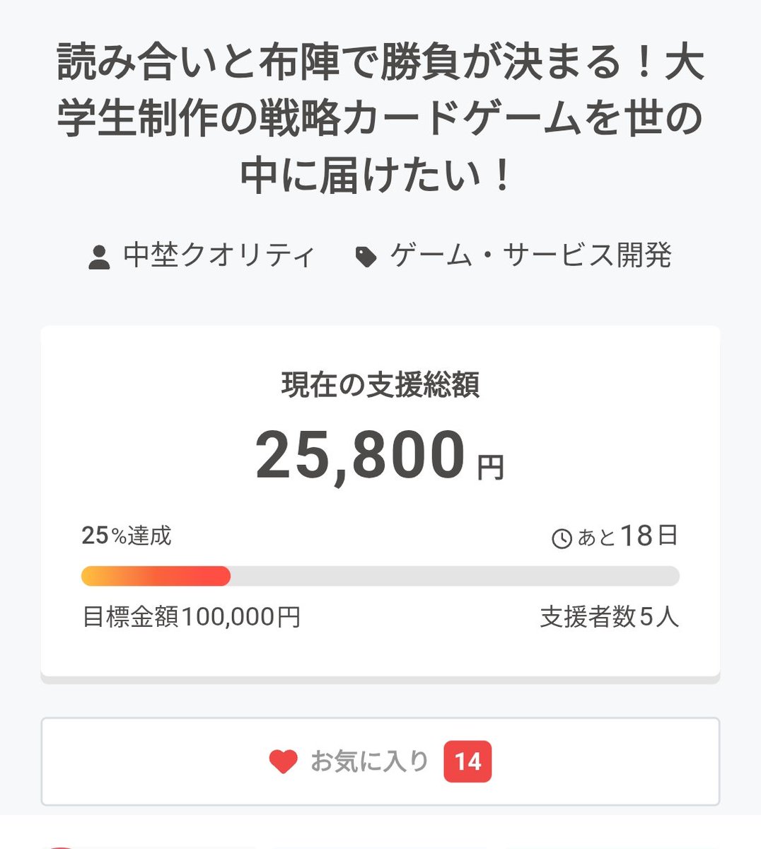 cross_matrix's tweet image. クラウドファンディング開始から1日と少しで25%達成！
支援してくださった皆さん、本当にありがとうございます。

まだまだ道のりは続きますが、
あなたの応援が大きな力になっています。
よかったら、ぜひプロジェクトページを覗いてみてください。
camp-fire.jp/projects/89497…