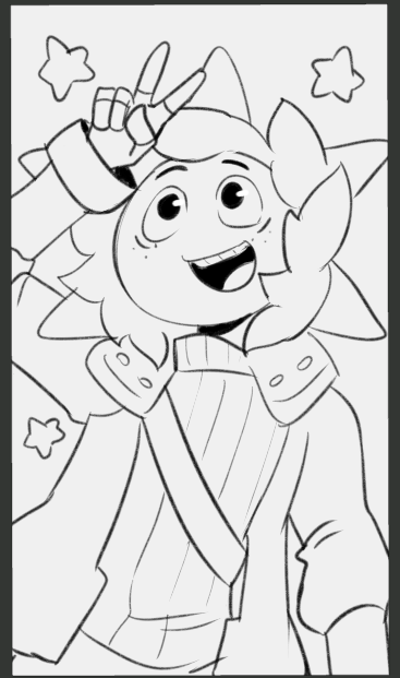 making that one "we often choose our fav characters" trend, ofc hes there