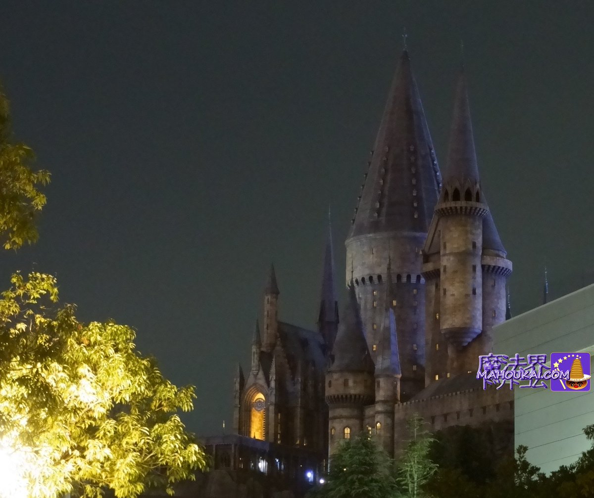 夜のホグワーツ城 #USJ #ハリポタ