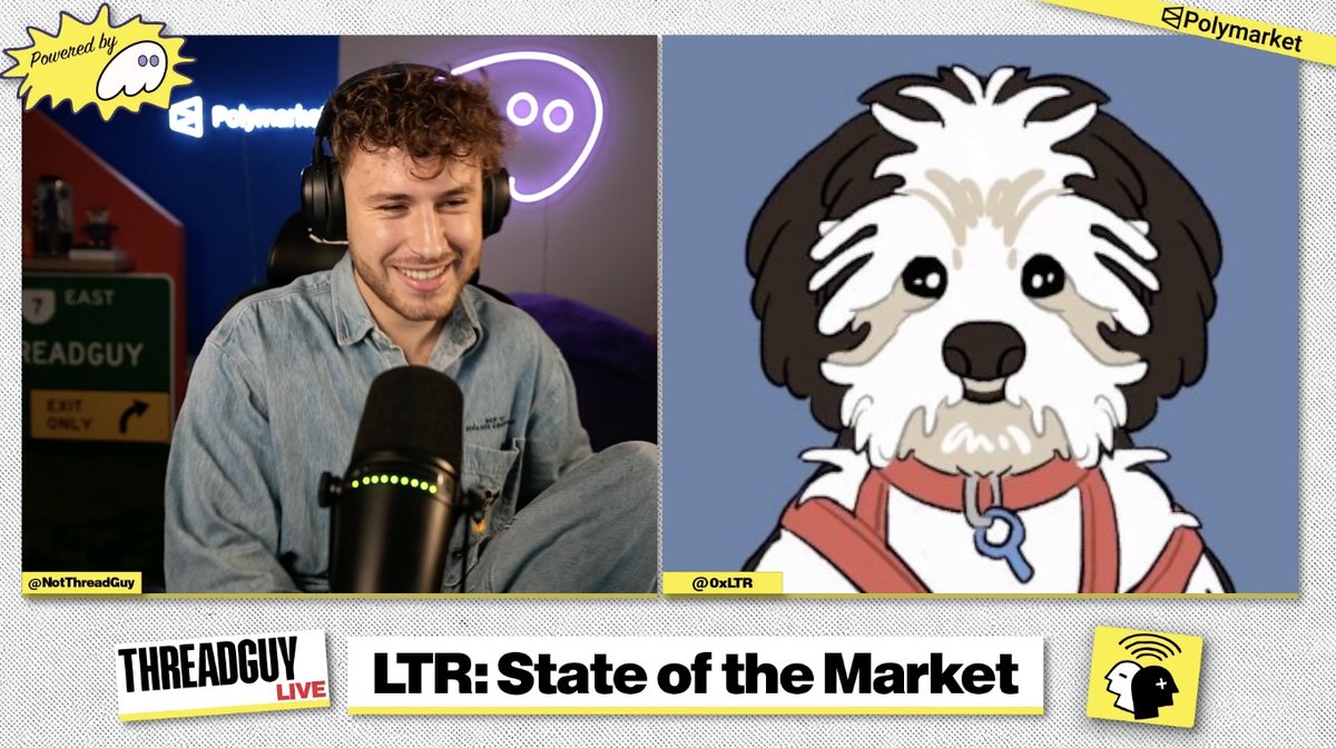 Threadupdates_'s tweet image. Threadguy is now LIVE with @0xLTR 

twitch.tv/threadguy
