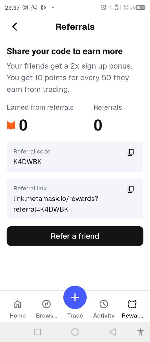 oj_preciouss's tweet photo. Join the Metamask Reward Program S1 ends soon
Code: K4DWBK https://t.co/TUPG1XFnRz