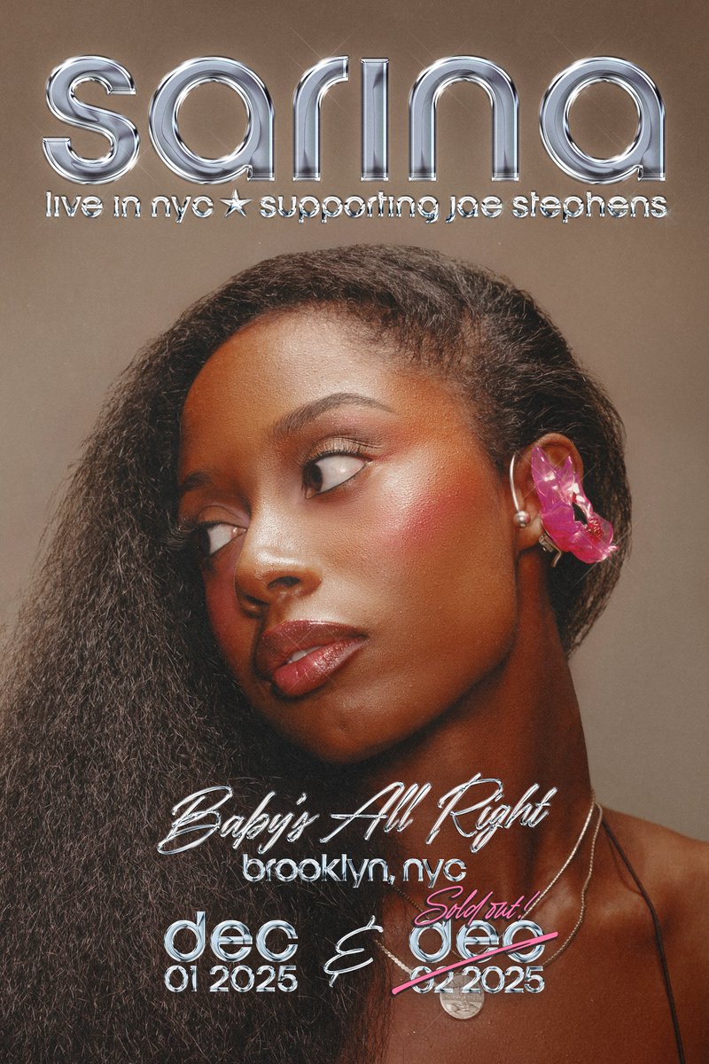 sarinadesir's tweet photo. NY ☆🥝 @jaephens has turned me into a sellout! Come and see me opening for this queen Dec 1st & 2nd! 💞⋆𖦹 °.🐚⋆❀˖° #popexcellence https://t.co/4BOLvcyTe5