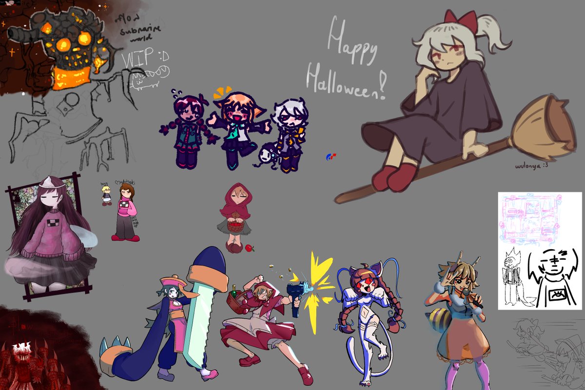 Here is our Halloween Magma session for this year! 🎃🧹
Thank you to all who have participated, we hope you had fun and enjoyed! 👻

Feel free to QRT or reply with what you made here, as always!

#ynoproject #ynfg #ゆめにっき派生