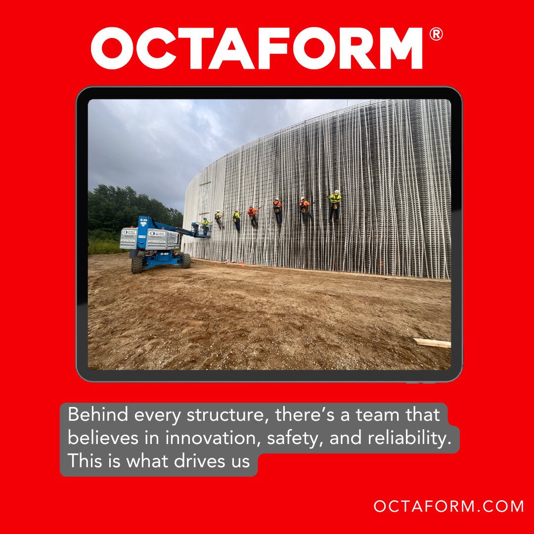 Octaform's tweet image. Behind every tank we build, there is a team making it possible.
From design to field support, Octaform’s people work alongside builders and operators to keep projects moving safely, on schedule, and built to last.
#buildittolast #Construction