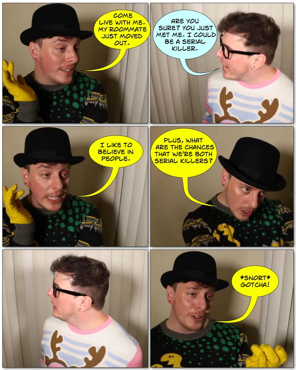 manbemel's tweet image. Come Live with Me. Adapted from an incorrect quote. CW Moceit.
#thomassanders #sanderssides #sanderssidesincorrectquote #sanderssidesphotocomic #janussanders #pattonsanders #moceit