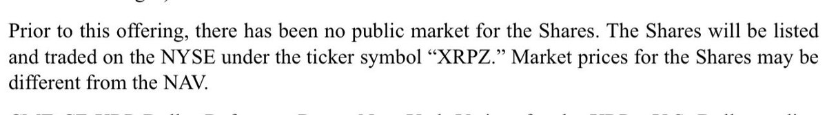 ZachRector7's tweet photo. Franklin XRP ETF will have the ticker XRPZ and will be listed on the NYSE. Not EZRP and on the CBOE (options) exchange like is being misreported. 👇 https://t.co/0CDvtDPzp9