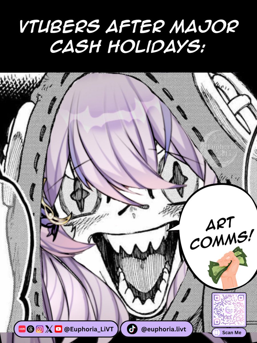 Vtubers after major cash holidays: 

ART COMMS!